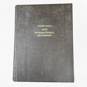 1923 Webster’s New International Dictionary Antique Hardcover G. & C. Merriam Co
